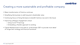 Creating a more sustainable and profitable company
